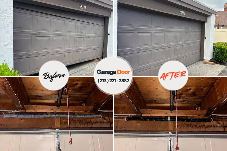 Before and after: garage door repair near me Barrington